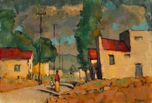 STRICKLAND Anthony 1920-2000,Street Scene with Figures,Strauss Co. ZA 2024-10-09