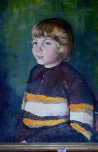 Strickland Betty,half length portrait of a child,1972,Lacy Scott & Knight GB 2017-08-05