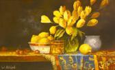 STRICKLAND Carl 1960,Still Life with Yellow Tulips and Lemons,Adams IE 2005-04-05