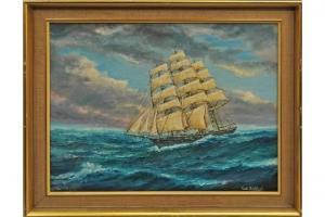 STRICKLAND Jack 1900-1900,Four masted ship at sea,Rosebery's GB 2015-05-16