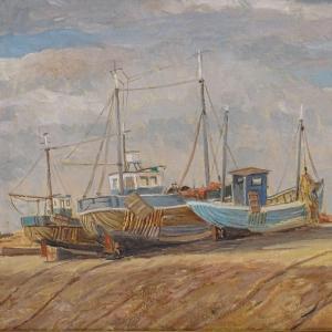STRICKLAND William John 1788-1854,Hastings fishing boats,Burstow and Hewett GB 2019-10-16