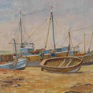 STRICKLAND William John 1788-1854,Hastings fishing boats,Burstow and Hewett GB 2019-10-16