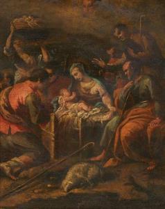 Stringa Francesco 1635-1709,L'Adoration des bergers,Pierre Bergé & Associés FR 2019-12-11