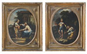 Stringa Francesco 1635-1709,Noli me tangere Cristo e la Samaritana al pozzo,Meeting Art 2019-11-09