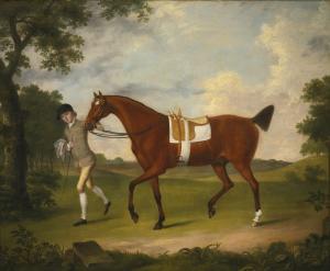 STRINGER Francis,SPRIGHTLY, A LADY'S HACK HELD BY A GROOM IN A LAND,1768,Sotheby's 2014-01-31