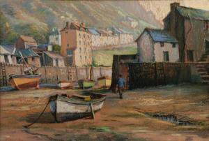 STRINGFELLOW Roy 1921-2008,Probably Cornwall, harbour at low tide,Capes Dunn GB 2020-03-10