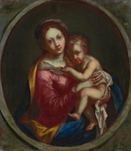 STROBEL Paulus 1660-1722,Madonna mit Kind,1681,im Kinsky Auktionshaus AT 2014-01-28