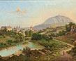 STROEMINGER Vilem 1845-1901,A View of Roudnice with Mount Øíp,Palais Dorotheum AT 2008-09-20