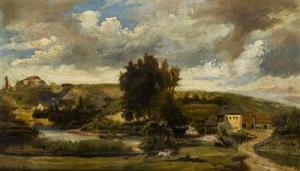 STROEMINGER Vilem 1845-1901,Dražice upon the Jizera River,Palais Dorotheum AT 2018-05-26