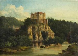 STROEMINGER Vilem 1845-1901,Orlík Castle,Palais Dorotheum AT 2018-05-26