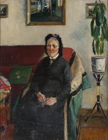 STROM Halfdan 1863-1949,Kvinne i interiør,1926,Christiania NO 2017-12-07