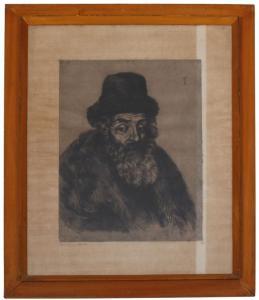 STRUCK Hermann 1876-1944,Portrait of Rabbi Akiva Eiger,Kedem IL 2017-01-17