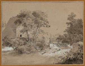 STRUDT JOHANN JAKOB 1773-1807,Landscape with a watermill,Bruun Rasmussen DK 2018-11-26