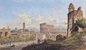 STRUTT Jacob George 1784-1864,The Colosseum, Rome,1839,Christie's GB 2013-05-14