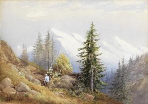 STRUTT Major Charles H,View of Kangra Valley; View of a valley in Kashmir,1892,Bonhams GB 2020-08-13