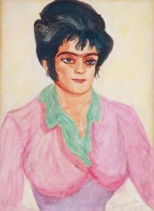 STRYJENSKA Zofia 1894-1976,Portret matki - Anny Lubańskiej,1918,Rempex PL 2018-03-21