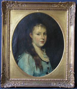 STRYS Alexander 1852-1941,Portrait d'une fillette.,Amberes BE 2015-11-30
