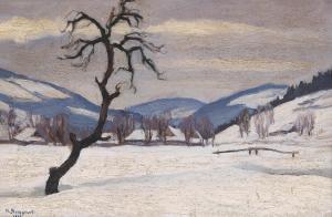 STRZYGOWSKI Hertha 1896,Winter Landscape,Palais Dorotheum AT 2014-02-17