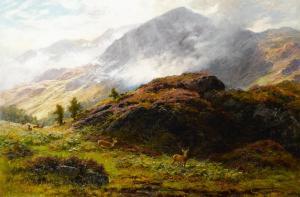 stuard charles 1861-1904,Deer in the Scottish Highlands,Bonhams GB 2016-06-07
