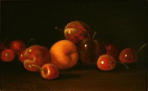 STUART James Everett,Still life with cherries, apricots and plums,John Moran Auctioneers 2010-06-15