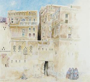 STUART James Reeve 1834-1915,The Old City, Sanaa, Yemen,Christie's GB 2010-04-22