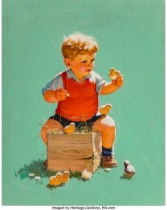 STUART Raymond J 1882,Hatching Time,1940,Heritage US 2020-04-24