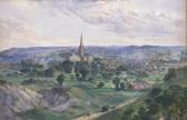 STUBBINGTON George H. 1800-1900,View over Salisbury,Woolley & Wallis GB 2013-09-11