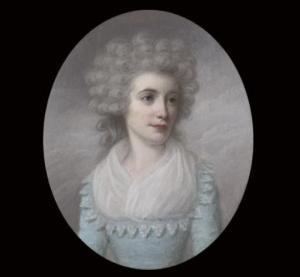 STUBBLE Henry 1700-1700,Mrs. George Blackman, in blue dress and white fich,Christie's GB 2007-12-13