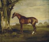 STUBBS George 1724-1806,Antinoüs, a chestnut racehorse, in a landscape,Christie's GB 2009-12-08
