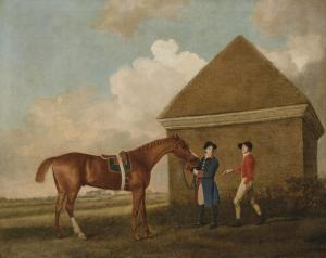 STUBBS George 1724-1806,Eclipse at Newmarket with a groom and jockey,1770,Christie's GB 2023-12-07