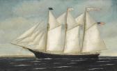 STUBBS William Pierce 1842-1909,The three-masted schooner 
F.C. Pendleton,Bonhams GB 2016-01-28