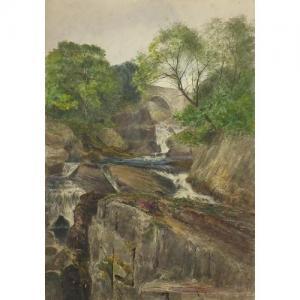 STUBINGTON George H 1902-1922,Waterfall before a bridge,Eastbourne GB 2018-05-10