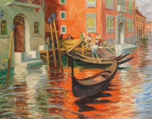 STUBNER Robert Emil 1874-1931,Venice, Net Menders,Palais Dorotheum AT 2021-09-15