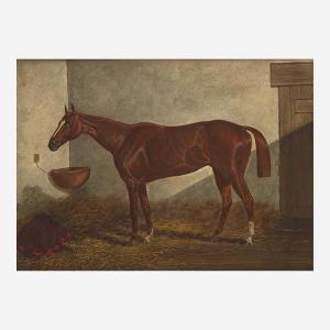 STULL Henry 1852-1913,Bay Horse in the Stable,1882,Freeman US 2023-06-04