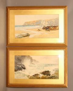 STURGE F William 1860-1895,Cornish Coastal Scenes,1889,Hartleys Auctioneers and Valuers 2019-03-20