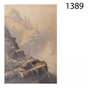 STURGE F William 1860-1895,Paisaje montañoso,Lamas Bolaño ES 2013-06-19