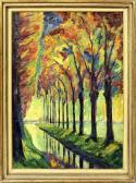 STURM,Expressive Darstellung eines Bachlaufs mit Bäumen,1924,Reiner Dannenberg DE 2020-03-23