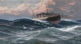 STURM Fritz Ludwig Ch 1834-1906,Fürst Bismarck auf dem Ozean,1899,Stahl DE 2018-06-23