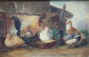 STURM SCHWERIN Maria 1854,Chickens and duck,19th Century,Ewbank Auctions GB 2021-06-17