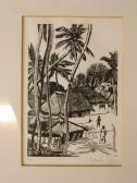 STYLES SYBELLA,village with palm trees,Crow's Auction Gallery GB 2016-01-20