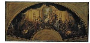 SUBLEYRAS TIBALDI Maria Felicita 1707-1770,The Triumph of Harlequin and Colombine, a dra,Christie's 2001-11-02
