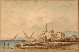 SUCHET Joseph 1824-1896,Port méditérannéen,Artcurial | Briest - Poulain - F. Tajan FR 2022-09-27
