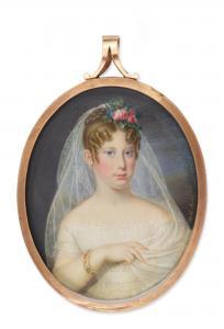 SUCHY Adalbert 1783-1849,Portrait of Archduchess Karolina Ferdinanda of Aus,Sotheby's GB 2021-04-28
