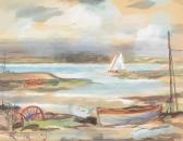 SUDDABY Rowland 1912-1972,EBB TIDE ON THE BLACKWATER, ESSEX,Dreweatts GB 2022-08-26