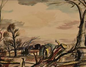 SUDDABY Rowland 1912-1972,Untitled landscape,1952,Reeman Dansie GB 2024-02-13