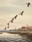 SUDY John 1880-1960,Flock of Geese,Hindman US 2011-11-06