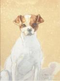 SUE Gabriel 1867-1958,Portrait d'un chien assis,1909,Christie's GB 2006-05-31