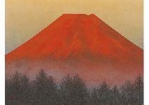 SUGIMATSU Giichi,Red Mt. Fuji,Mainichi Auction JP 2021-06-18