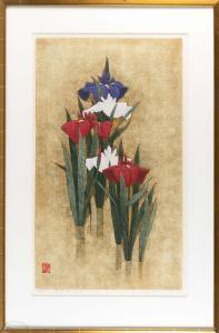 SUGIURA Kazutoshi 1938,Silkscreen #94 (Iris),1991,Eldred's US 2020-04-14