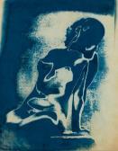 SUHARA TOCHIRO 1931,Blue Nude,1931,Phillips, De Pury & Luxembourg US 2008-11-22